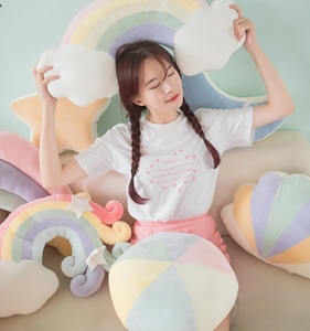 Almohada bonita y creativa en forma de estrella, nube, <span class=keywords><strong>Luna</strong></span>, Arco Iris, diseño, cojín decorativo - Product Image 6
