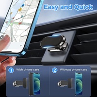 Support magnétique rotatif à 360° pour téléphone portable, mini support universel pour tableau de bord de voiture, vente flash