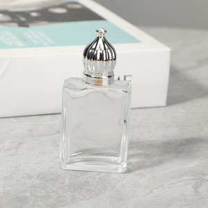 15ml Luxury UV Glass Essential Oil Roller Ball <b>Bottle</b> Electroplated High End Refillable Empty Container - Product Image 5