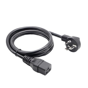 Câble d'alimentation CA 16A Nema vers IEC C19, fil PVC 2,5 mm² type SJTOW pour équipement haute puissance - Product Image 1