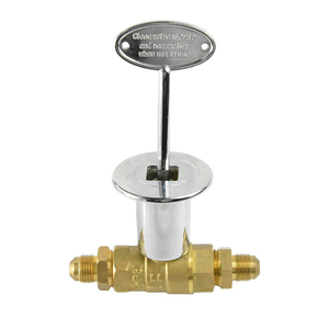 1/2inch thẳ<span class=keywords><strong>ng</strong></span> quý lần lượt shut-off valve Kit cho <span class=keywords><strong>ng</strong></span> LP Gas hố lửa với Chrome mặt bích van chính với 3/8 "bù<span class=keywords><strong>ng</strong></span> Adapter - Product Image 1