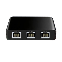 Item Baru Industrial BLIY Network Splitter 10/100/1000Mbps Full Duplex Half Duplex QoS Warna Hitam