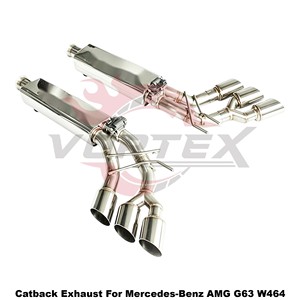 Silenciador de escape de acero inoxidable Vortex con salida lateral de seis puntas para Mercedes-Benz AMG G63 W464, mejora del sonido. - Product Image 5