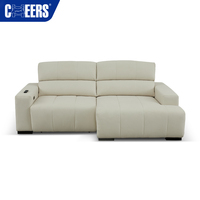 Canapé-lit inclinable MANWAH CHEERS 2 places en tissu écologique avec télécommande sans fil, facile à nettoyer, vente en gros directe usine