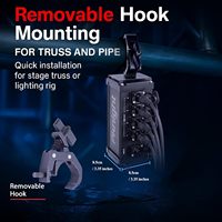 Répartiteur DMX/RDM 4 voies haute précision Pknight, étanche IP67, amplificateur de signal LED blanc neutre 4100K, boucle de puissance 16A en cuivre