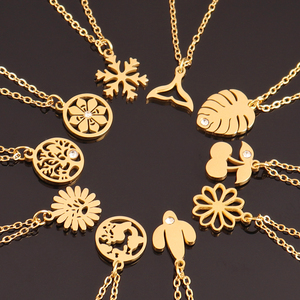 Collar de Cactus Pequeño para Mujer, Inspirado en la Naturaleza del Desierto, Moderno, Minimalista, de Acero Inoxidable 316L, Chapado en Plata/Oro, para Fiesta - Product Image 4