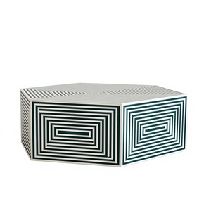 Modern Bone Inlay Extendable Coffee <b>Table</b> Wood Frame-Eco-Friendly Portable Easy Clean Storage 2 Year Warranty Living Room - Product Image 2