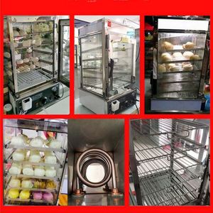Hot Sale 4 Layers <b>Electric</b> Food <b>Steamer</b> Cabinet Warming showcase Dumplings 110/220V Bun <b>Steamer</b> Display Bun Steam Cabinet - Product Image 6
