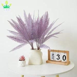 Arbustes de Boston artificiels fougère en plastique <span class=keywords><strong>feuilles</strong></span> violettes buissons d'herbe persane maison jardin véranda Parterre centres de Table décor - Product Image 2