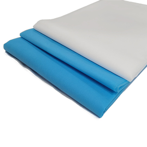 2ชั้น PP / PE เคลือบสีขาวหรือสีฟ้ากันน้ำไม่ทอผ้าปูที่นอนเป็นมิตรกับผิวใช้แล้วทิ้งใช้ครั้งเดียว - Product Image 6