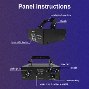 Professionnel DMX512 3D <span class=keywords><strong>Animation</strong></span> rvb couleur scène Laser lumières commande vocale KTV <span class=keywords><strong>Flash</strong></span> lampe discothèque Bar Disco scène lumière - Product Image 4