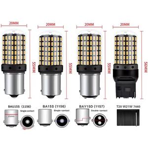 YD New T20 3014 144smd 12V 20 Wát <span class=keywords><strong>LED</strong></span> tín hiệu lần lượt ánh sáng cho xe mô hình 1156 1157 7440 7443 CANBUS - Product Image 5