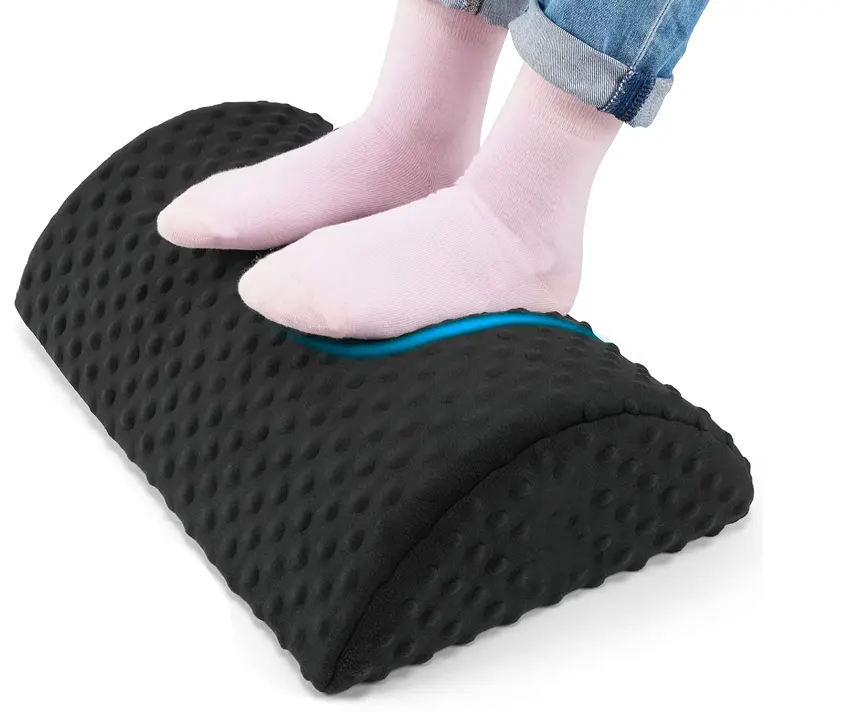 OEM sıcak satış ergonomik masaj ayaklık altında masa desteği ayak yastığı