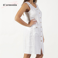 Nuevo Vestido Casual Moderno para Mujer, Transpirable, Ecológico, con Botones en la Cintura