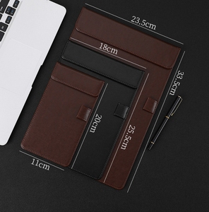 A4 <span class=keywords><strong>A5</strong></span> A6 thư mục tập tin PU da giữ tài liệu clip từ tính cho văn phòng kinh doanh menu clipboard - Product Image 5