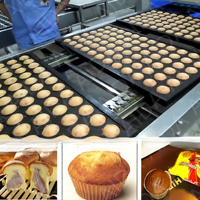 China Factory Voll automatische Cupcake-Maschine Produktions linie Cupcake-Produktions linie Cupcake-Maschine