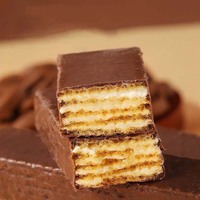 Barra de Proteína de Suero de Leche Sabor Cacao y Chocolate Negro al por Mayor, Reemplazo de Comida para Desayuno, Barra Crujiente Alta en Proteínas