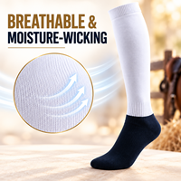 Chaussettes d'équitation techniques en maille renforcée respirante et anti-humidité avec logo personnalisé