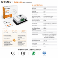 Controlador de Carga Solar MPPT YILIE 12V 24V 260W 520W, Regulador Automático para Baterías de LiFePO4, Gel y Plomo-Ácido, Venta al Por Mayor de Fábrica