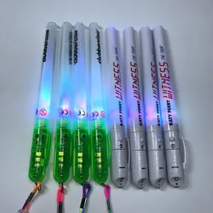 OEM supplier custom LOGO colorful official fan pen light stick hand wand baton LED light stick for events fans