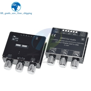 XY-E30H 2,1 канал <span class=keywords><strong>Bluetooth</strong></span> 5,1 аудио усилитель мощности плата 2x15 Вт + 30 Вт высокие и низкие басы стерео сабвуфер приложение модуль аудио усилитель - Product Image 6