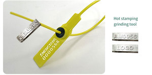 Etiquetas <span class=keywords><strong>de</strong></span> Seguridad <span class=keywords><strong>de</strong></span> Plástico PP/PE Personalizadas <span class=keywords><strong>de</strong></span> 280 mm, Ajustables, con Logotipo, para Contenedores, Camiones y Furgonetas - Product Image 3