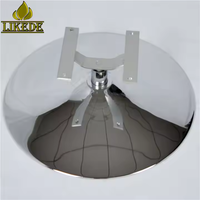 Base de chaise pivotante en métal robuste, piédestal rond en acier inoxydable avec support de montage en aluminium pour usage commercial en extérieur