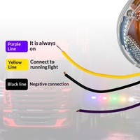 Nouvelles feux de position latéraux LED multicolores à défilement 12V-24V pour camions, étanches IP68, avec fonction d'avertissement de freinage pour remorques, fourgonnettes et poids lourds