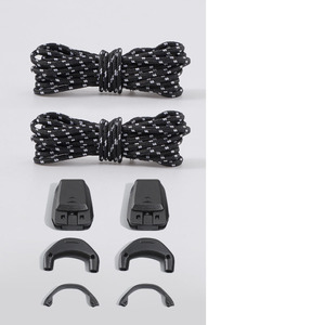 Gancho de plástico sin lazo Cordones redondos de nylon con cerraduras para zapatos al aire libre - Product Image 6