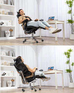 Silla ejecutiva de malla con altura ajustable, marco de aluminio 5D, reposacabezas ajustable y reposabrazos, silla ergonómica de oficina - Product Image 6