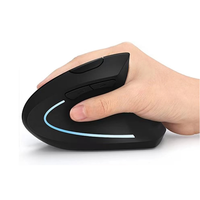 Mouse Gaming Vertikal Nirkabel Ergonomis Optik OEM Kustom Mode Ganda dengan Antarmuka USB dan Lampu Latar untuk Tablet, Laptop, Notebook