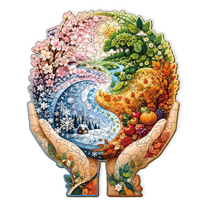 Puzzle en bois de forme étrange de la série Guardian, jouet de puzzle de difficulté élevée pour adultes, blocs de construction pour jeunes de 15 à 35 ans - Product Image 1