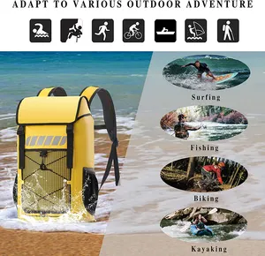 Roll Top Waterproof Backpack Floating Dry Backpack 25L 45L Dry Bag Backpack For Outdoor Activities Kayaking Canoeing