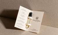 Carte porte-échantillon de parfum miniature 2 ml personnalisée avec pulvérisateur, finition mate UV, vente en gros
