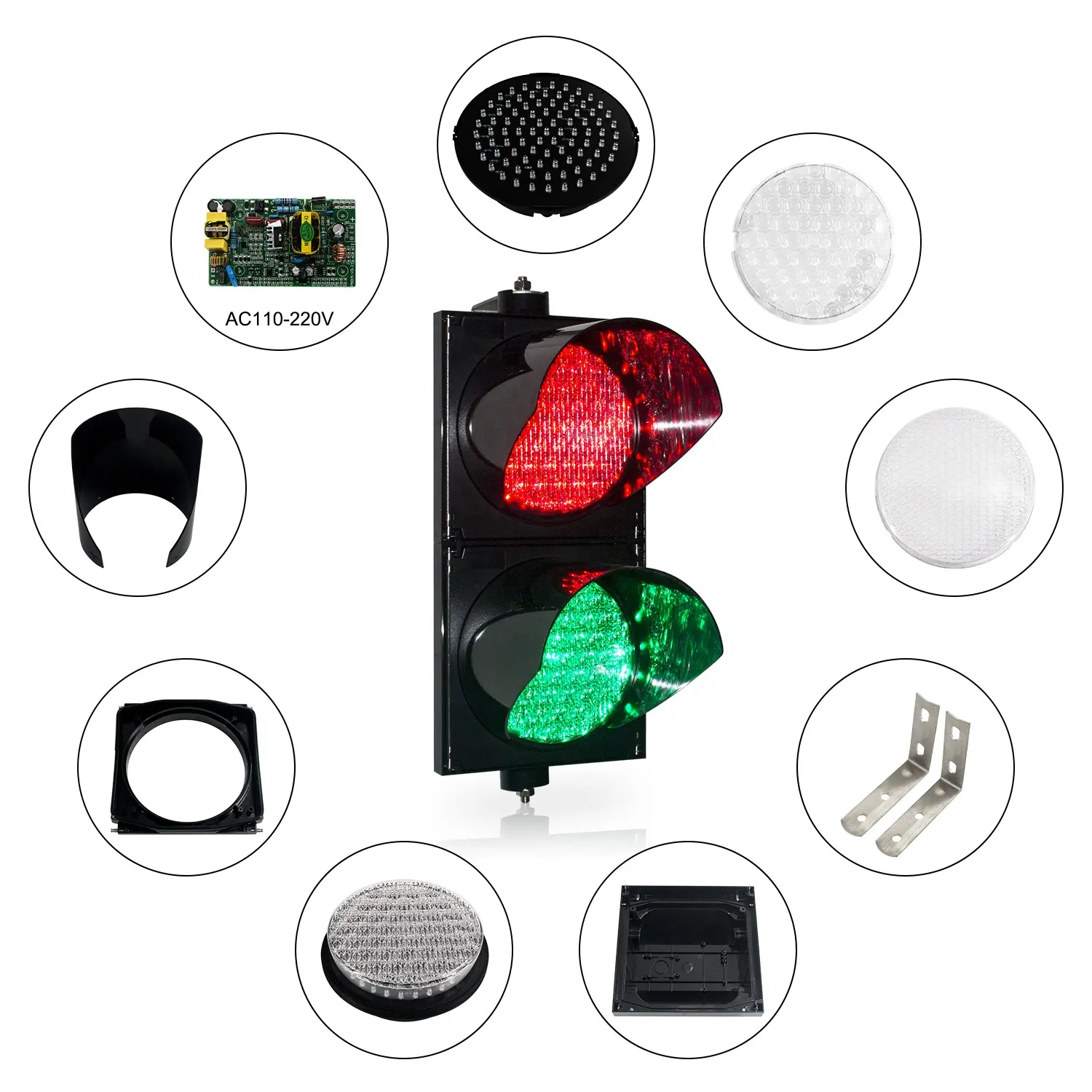200mm model Red Green LED Traffic Light sale