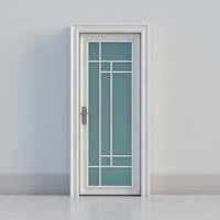 Portes françaises en verre à double battant en aluminium, résistantes au feu, étanches, porte de patio à ouverture latérale, porte à battant pour la maison ou le bureau