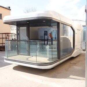 Contenedor Plegable Prefabricado Móvil <span class=keywords><strong>de</strong></span> Acero y <span class=keywords><strong>Madera</strong></span> <span class=keywords><strong>de</strong></span> 40 pies, Diseño Moderno, Transpirable, 1 Año <span class=keywords><strong>de</strong></span> Garantía, para Villa, Oficina, Hotel, Kiosco - Product Image 3