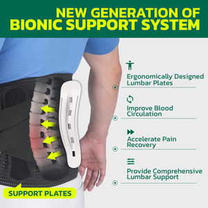 Correcteur de posture réglable, ceinture de soutien lombaire respirante avec système de tension pour le contrôle du ventre lors des sports d'été et de printemps - Product Image 4