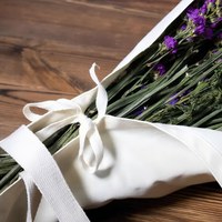 Sac fourre-tout élégant en toile personnalisé avec logo pour bouquets de fleurs, pochette florale réutilisable pour mariages et cadeaux