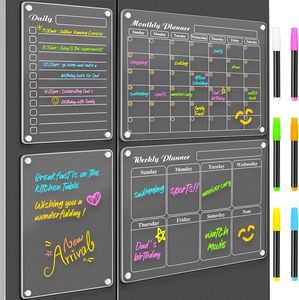 <span class=keywords><strong>Calendario</strong></span> Magnético Acrílico para Refrigerador, Pizarra de Dibujo Acrílica, Soporte de Exhibición, Venta al Por Mayor de Fábrica y Personalizado - Product Image 3