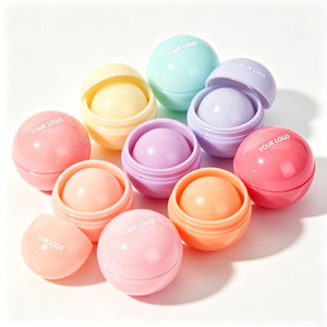 Custom Logo Ball Lip Balm Fruit Flavored Moisturizing Lip Butter With Shea Butter Vitamin E Wholesale - Product Image 4