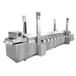 Automatic Frozen french fries fryer machine kfc chicken frying machine production line