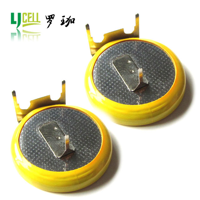 LIR2032 Li-ion Battery Type 3.7v Rechargeable Li-ion Coin Cell LIR2032 With Tabs