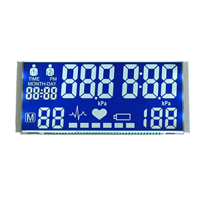 Waiken HTN Fahrradcomputer-Bildschirm Segment-Mono-<span class=keywords><strong>LCD</strong></span> Blauer Hintergrundbeleuchtungsmodus Niedriger Stromverbrauch Schnelle Reaktionszeit 3,0-5,0V Helligkeit - Product Image 1