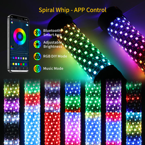 Antena Láser de Seguridad Todoterreno 2026, <span class=keywords><strong>Luces</strong></span> Láser con Control Remoto por Aplicación, <span class=keywords><strong>Luces</strong></span> Láser RGB LED para UTV ATV RZR - Product Image 4