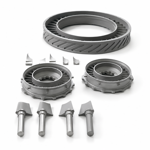 Lame de rotor de turbine LP classe E/F <span class=keywords><strong>avec</strong></span> plateforme en <span class=keywords><strong>racine</strong></span> de <span class=keywords><strong>sapin</strong></span> IN718, sans refroidissement, protection optionnelle contre l'érosion par l'eau - Product Image 2