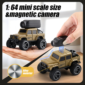Metal Mini <strong>RC</strong> <strong>Car</strong> 1:64 2.4G Remote Control Toys 480P FPV <strong>Camera</strong> Wifi APP Control High Speed Racing Stunt Vehicle Toys - Product Image 2