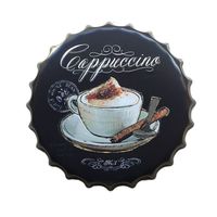Offre spéciale bon prix impression personnalisée bouchon de bouteille de bière étain métal signe pour la décoration murale en gros