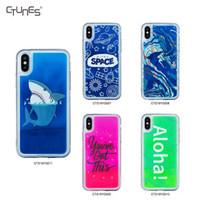 CTUNES Neon Sand Quicksand Glitter Flüssigkeit Fluorescent Glow in <span class=keywords><strong>The</strong></span> Dark Custom Telefon Fall Für iPhone X Xs - Product Image 6