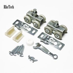 WEKIS - Kits de Ruedas para Puertas Corredizas de Acero Modernos, Insonorizantes y Duraderos, para Dormitorio, Cocina, Sala de Estar, Uso en Exteriores, 120 kg - Product Image 3